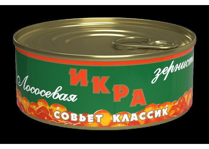 Икра лососевая зернистая (горбуши) cовьет классик ж/б 105г