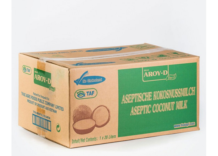 Молоко кокосовое 17-19% 20л (aseptic bag) aroy-d вьетнам