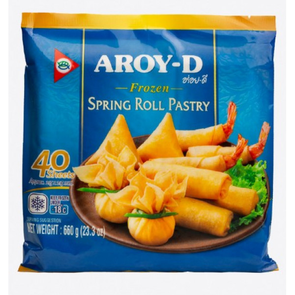 Тесто для спринг-роллов 8,5 дюймов (21,5 см) aroy-d, 660 гр